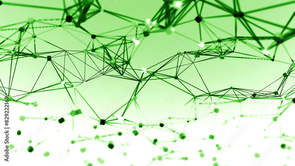 Poster geometric abstract background with connected dots and lines. design. molecular structure and communi