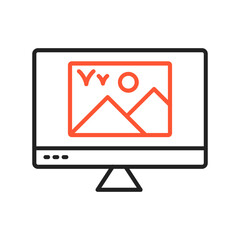 Monitor Vector Icon
