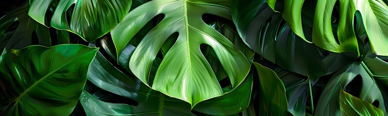 monstera leaves background