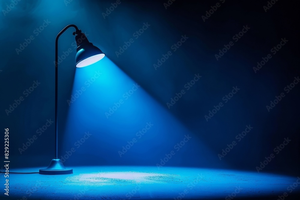 Canvas Prints Blue light background with stage lights