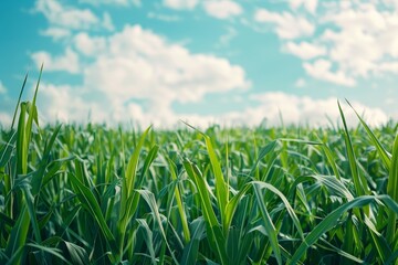 Fototapeta premium cane field concept for farming background