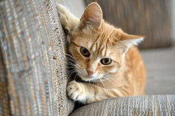 Cats scratch furniture particularly the couch corner