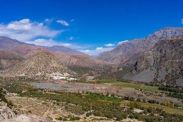 Fototapeta premium Cajón del Maipo, Región Metropolitana, Chile.