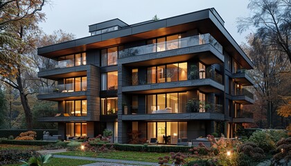 Obraz premium multifamily house 