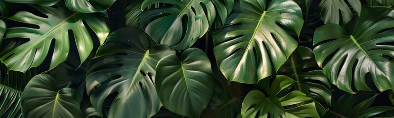 monstera leaves background
