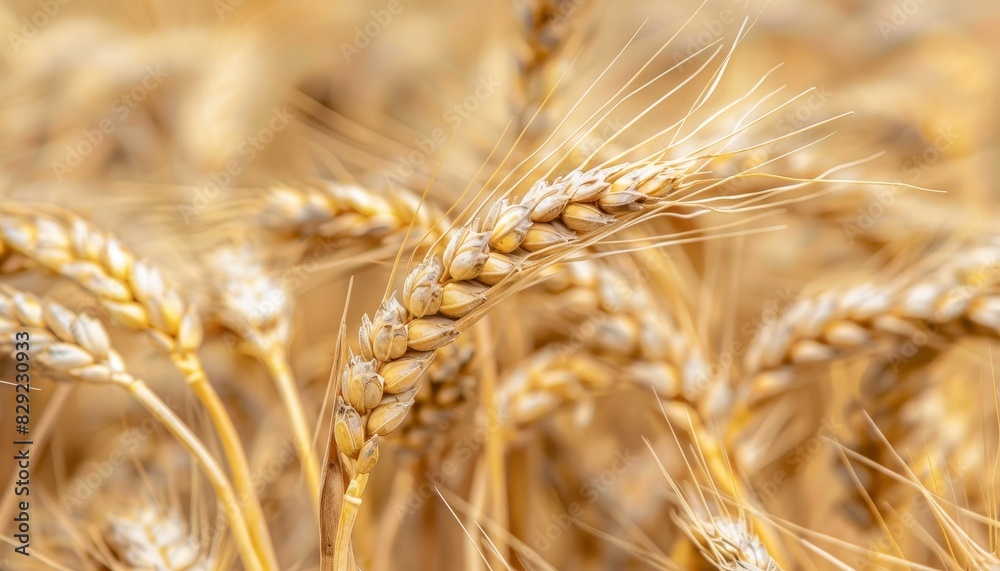 Wall mural closeup of wheat