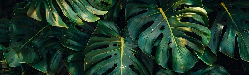 monstera leaves background