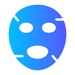 sheet mask Gradient icon