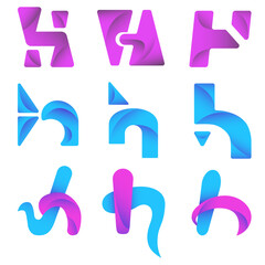 Vector Bundle Gradient H Modern Logo