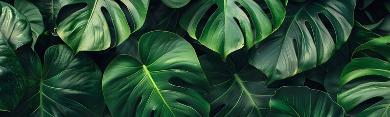 monstera leaves background