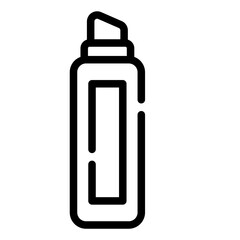 powder mask Line Icon