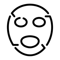 sheet mask Line Icon