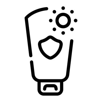 recommend clip art: sunscreen Line Icon