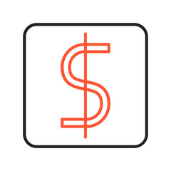 Dollar Symbol Vector Icon