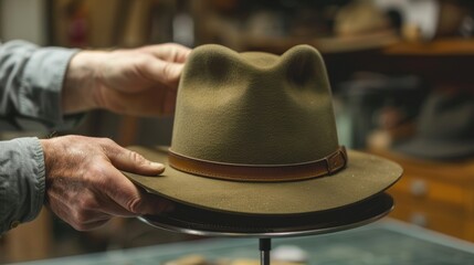 The instructor emphasizes the importance of taking breaks and letting the hat rest in between steps to ensure a professional and polished final product.