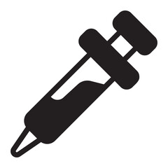 syringe glyph icon
