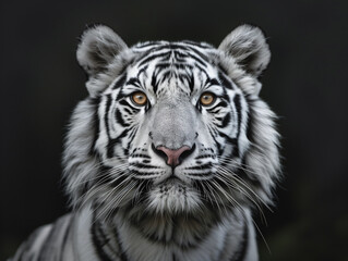 Fototapeta premium white tiger portrait
