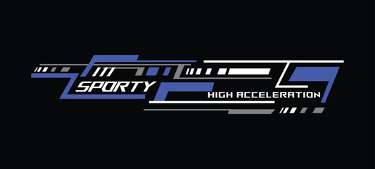 Obraz premium Wrap design for sports stripes sticker decal isolated