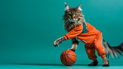 Munchkin Cat Embraces Basketball A Unique Twist on Playtime