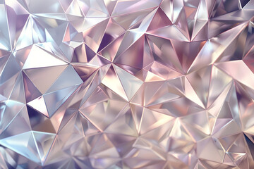 This radiant geometric diamond pattern features platinum shades, enhancing its luxurious appeal.
