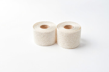 Two Rolls of White Raffia Ribbon