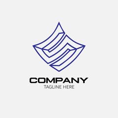 S Line Geometric minimalist logo