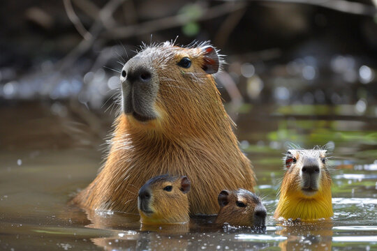 capybara family.