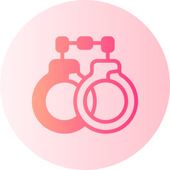 handcuffs gradient icon