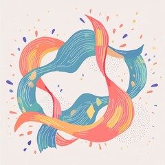 Obraz premium A mesmerizing abstract shape with fluid