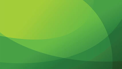 Green abstract background vector with curves, copy space for design. Perfect for background, banner, template, and presentation