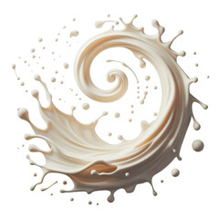 Transparent splash swirl milk 