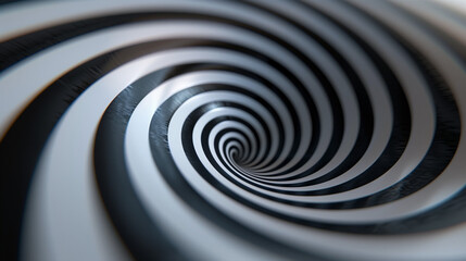 Fototapeta premium A series of rotating spirals creating a mesmerizing optical illusion. The continuous motion of the spirals draws the viewer's attention and creates a hypnotic effect. 