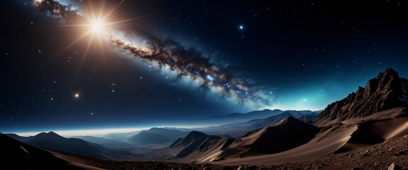 Fototapeta premium Universe Comet Tail Brush Photoshop brush representing