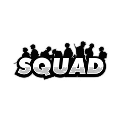 Squad army logo design 