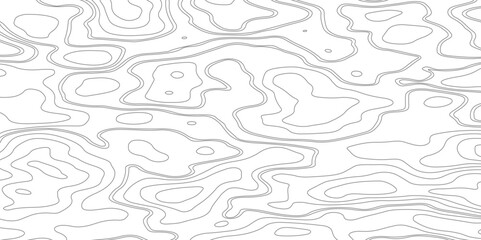 Vintage Detailed Contour Topographic Map Of Wild West Abstract Vector Background. Retro Outline Topographic Map Vector