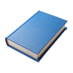 A blue book on transparent background