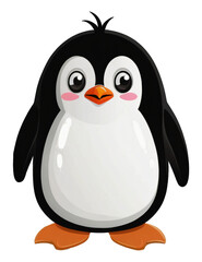 Fototapeta premium penguin with Iceland