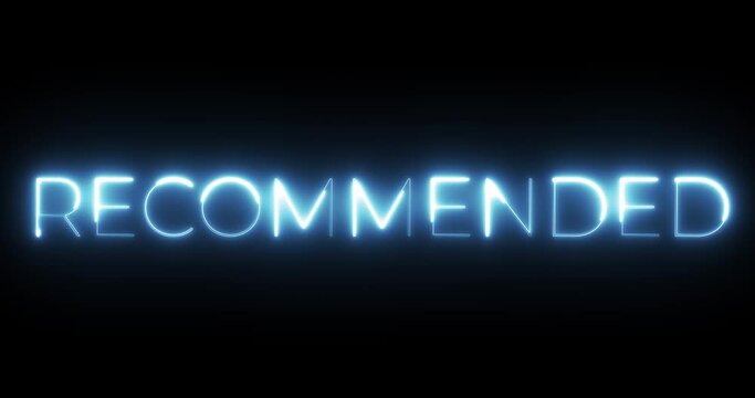recommended neon text animation