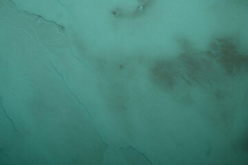 Fototapeta premium Light turquoise faded texture grunge background banner design