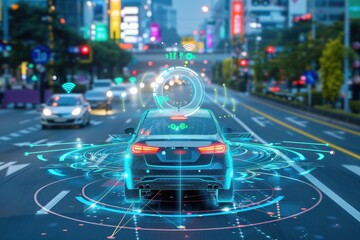Autonomous Cars using sensors , radar and autopilot , Generative AI