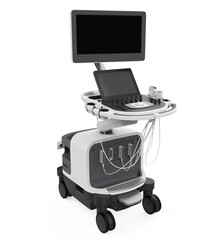 Medical Ultrasound Diagnostic Machine Isolated
