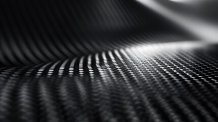Microscopic Close-Up of Carbon Fiber Texture