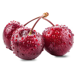 Cherry Isolated on A Transparent Background.
