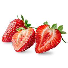 Strawberry Isolated on A Transparent Background.