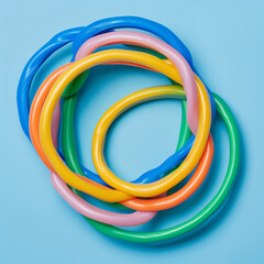 Resistance Loop Made of Durable Latex with a Bright Design