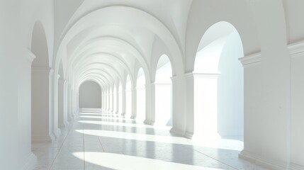 Clean white space with a large empty area and a smooth background.