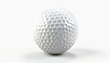 White background with a golf ball