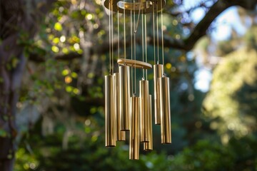 Wind chime made of brass tubules