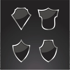 Shield icons set protect shield vector set shield security icons.