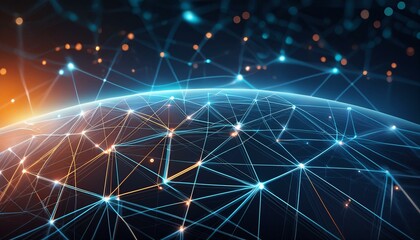 glow, explosion, text, digital, blue, flash, stars, pattern, word, lights, backdrop, earth abstract lines and technological digital background Futuristic network 